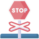 security,transportation,sign,signaling,traffic sign,stop,road sign,railroad,railway,train,traffic,circulation,stop signal,stop sign,gate